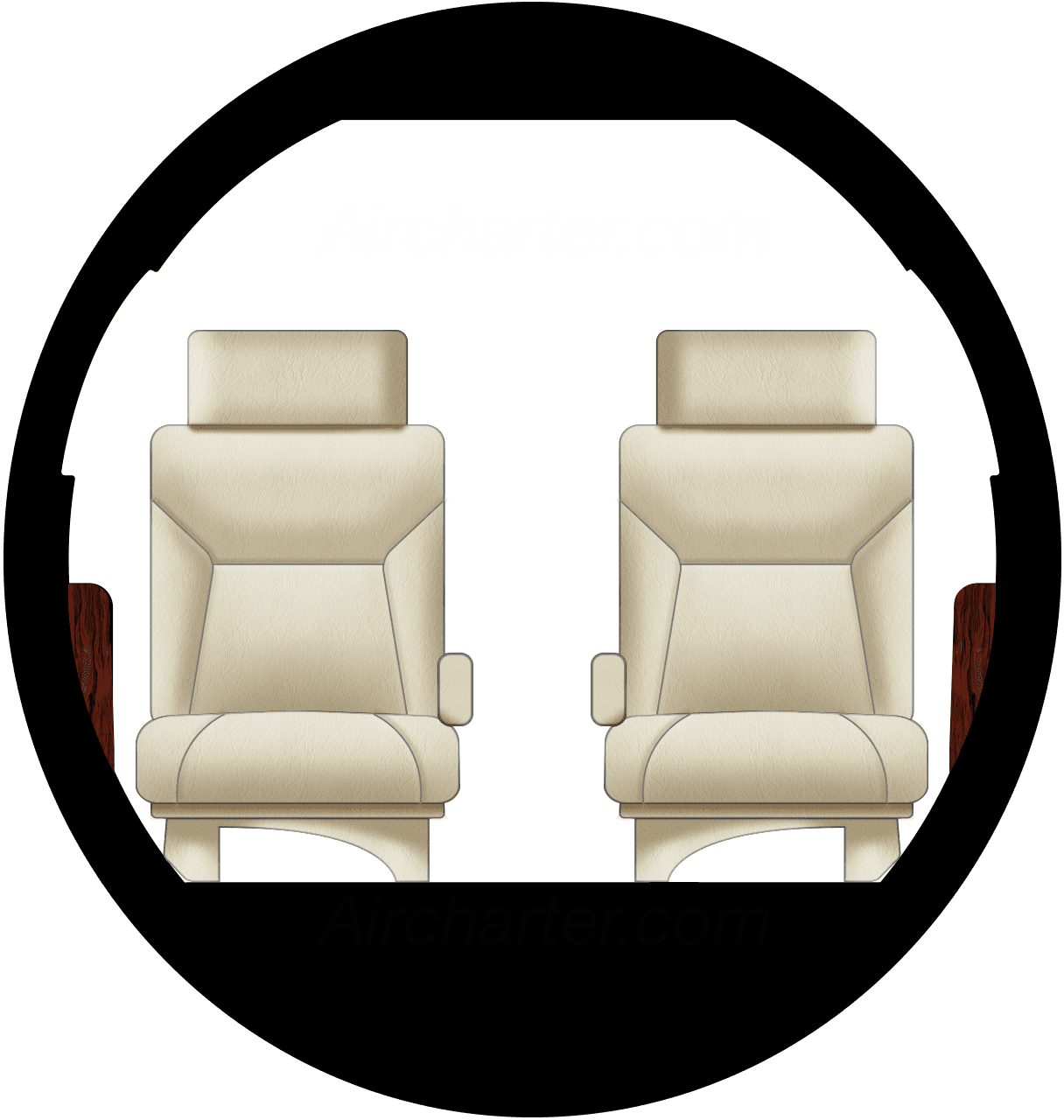 Learjet 25D Cabina