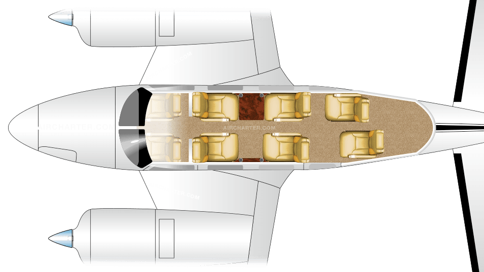 PA-31-310 Navajo floor plan
