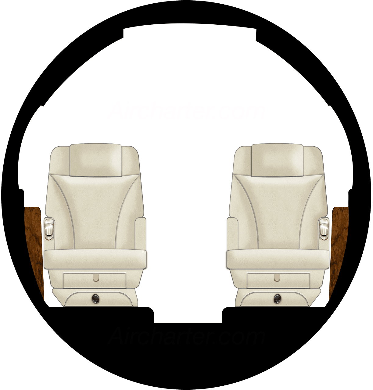 Hawker 700B Kabine