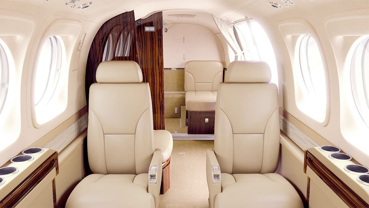 King Air 90 en vol