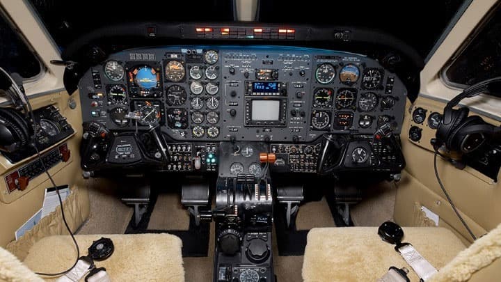 King Air B100 Cockpit