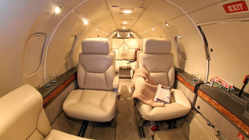 Learjet 25 Innenraum