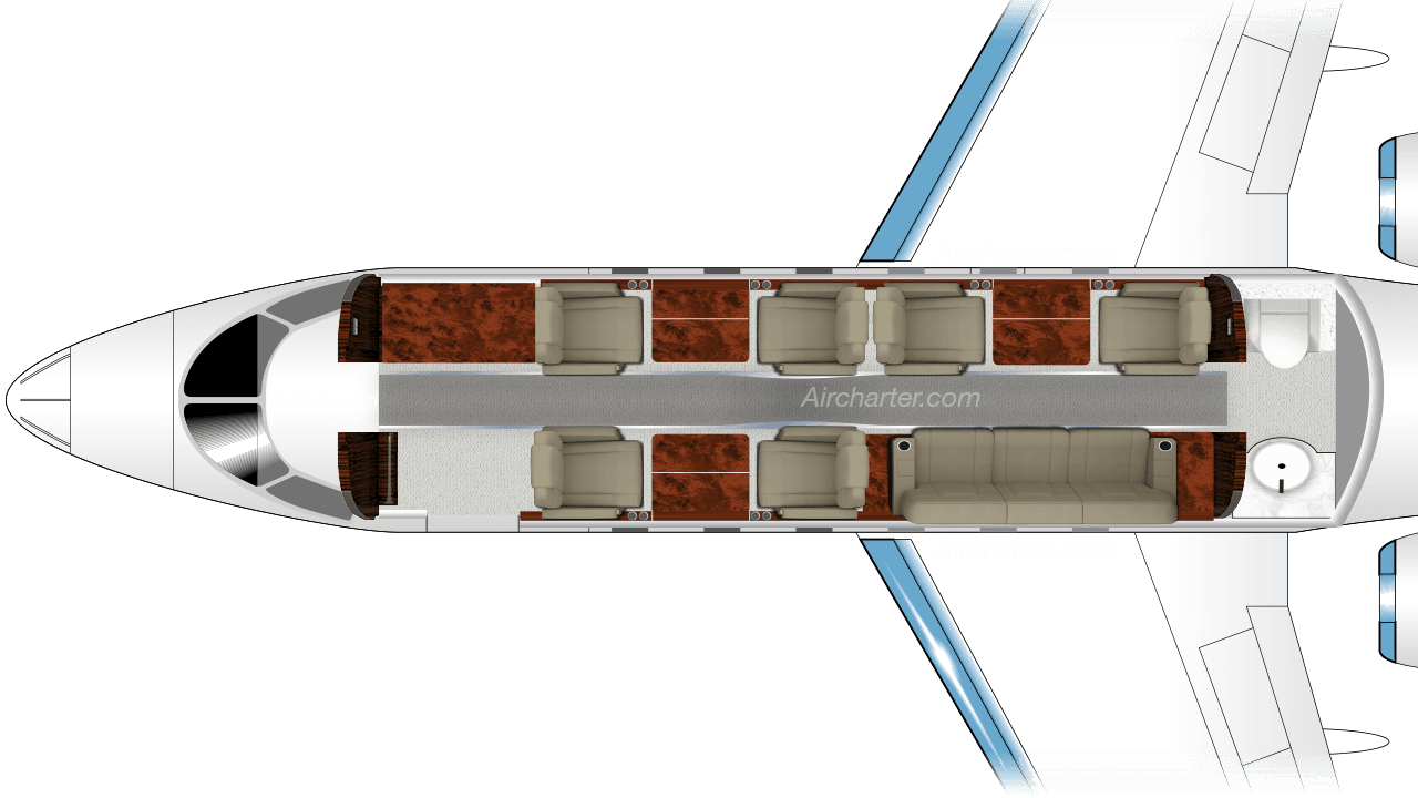 Challenger 300 floor plan