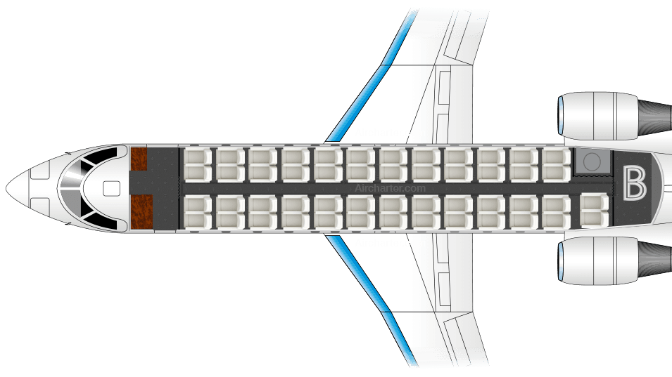 CRJ100 floor plan