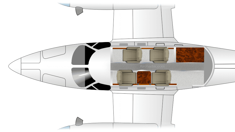 Plan de cabine du EMB 121 Xingu
