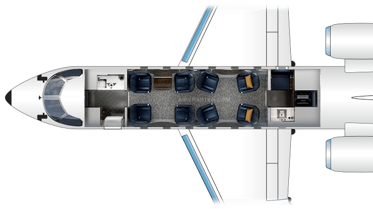 Praetor 500 floor plan