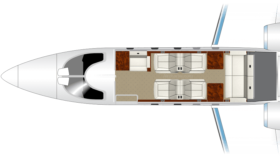 Plano de Learjet 25B
