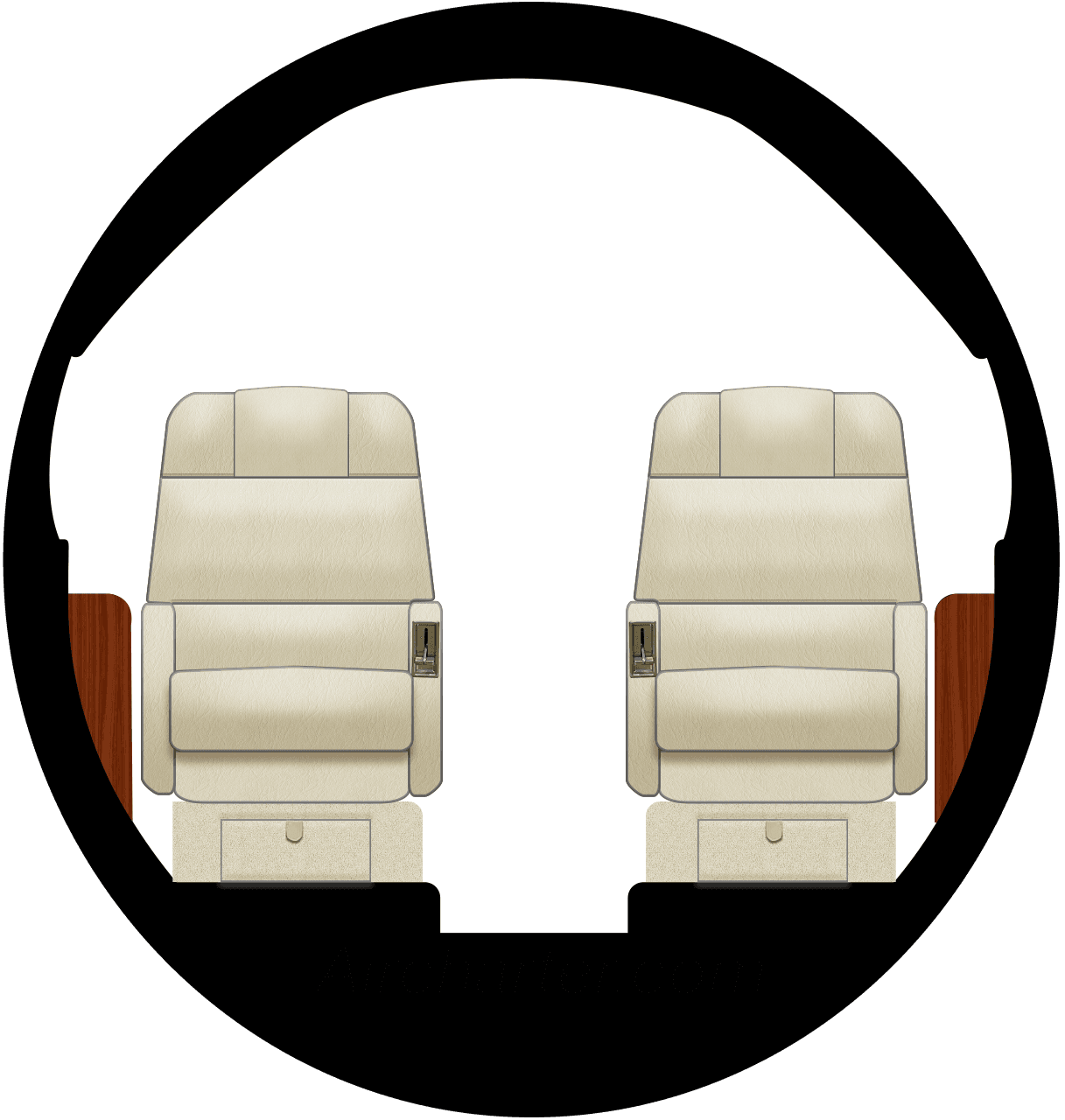 Falcon 20F Kabine