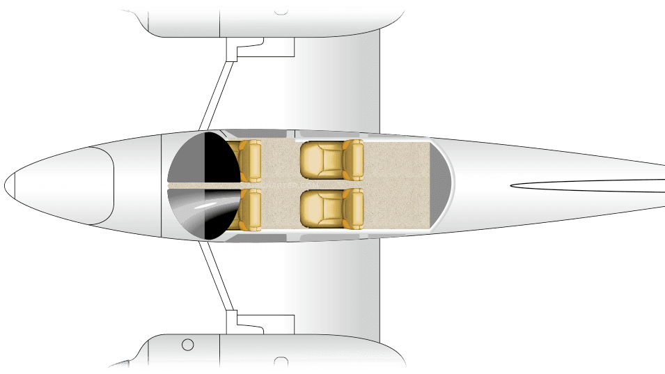 PA-44-180 Seminole floor plan