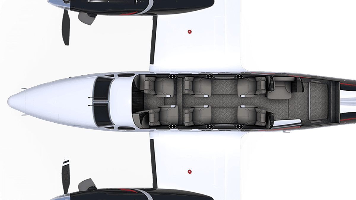 King Air 260 floor plan
