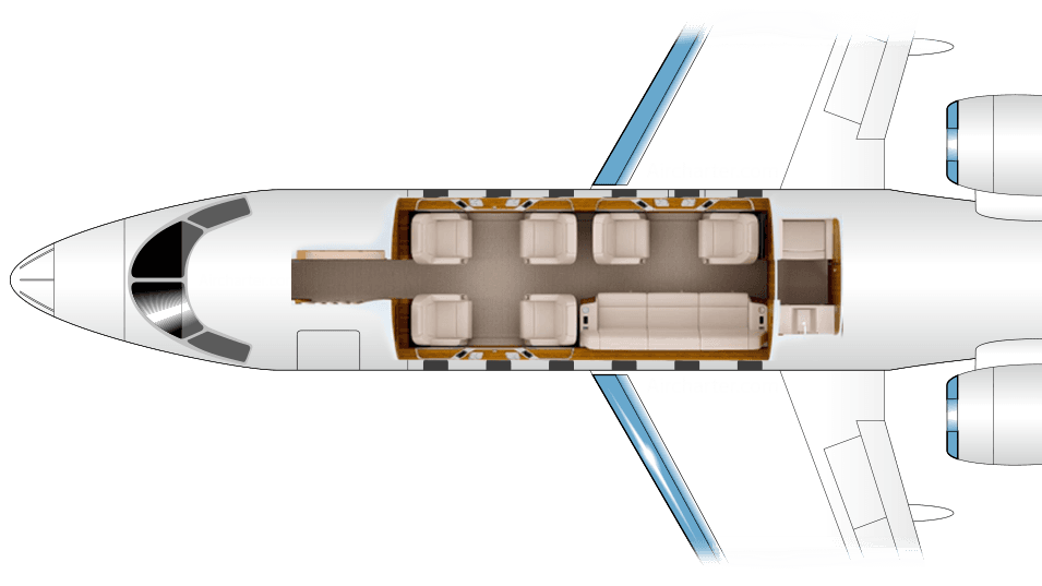 Challenger 350 Grundriss