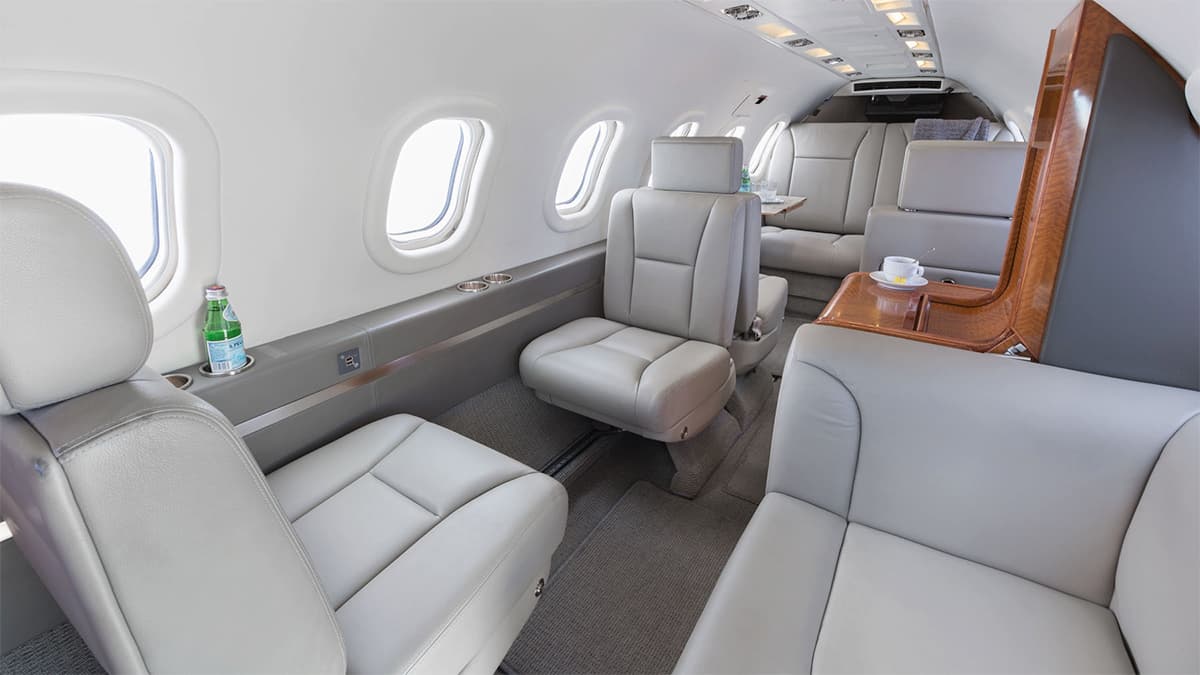 Learjet 35 Innenraum