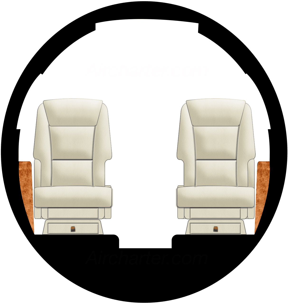 Hawker 800XP Cabin