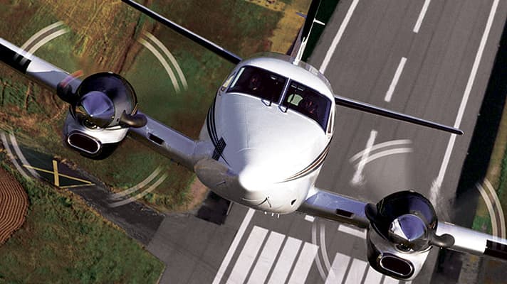 King Air C90GTx in flight