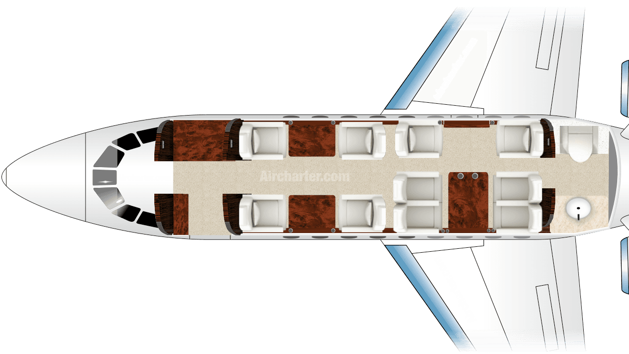 Falcon 2000EX Grundriss