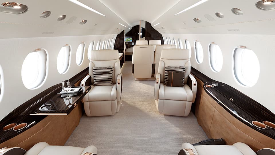 Falcon 8X Interior