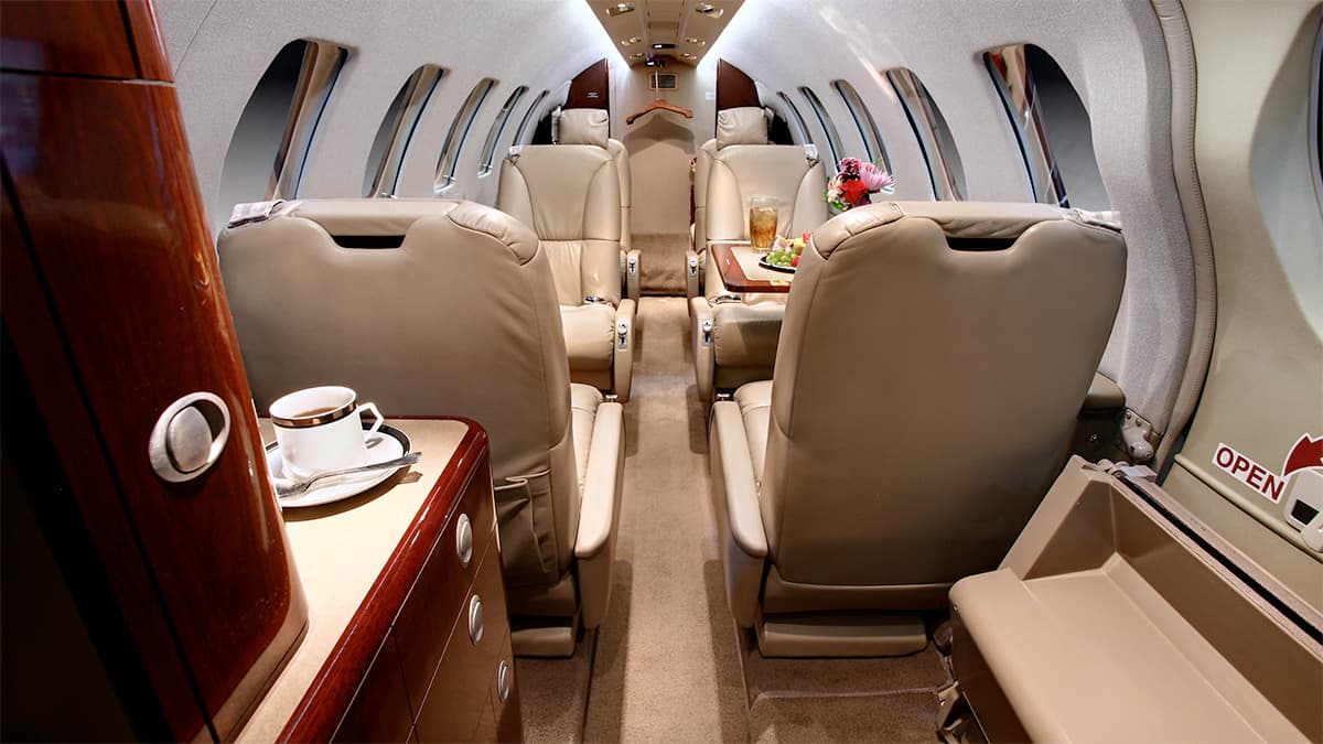 Citation CJ2+ in flight