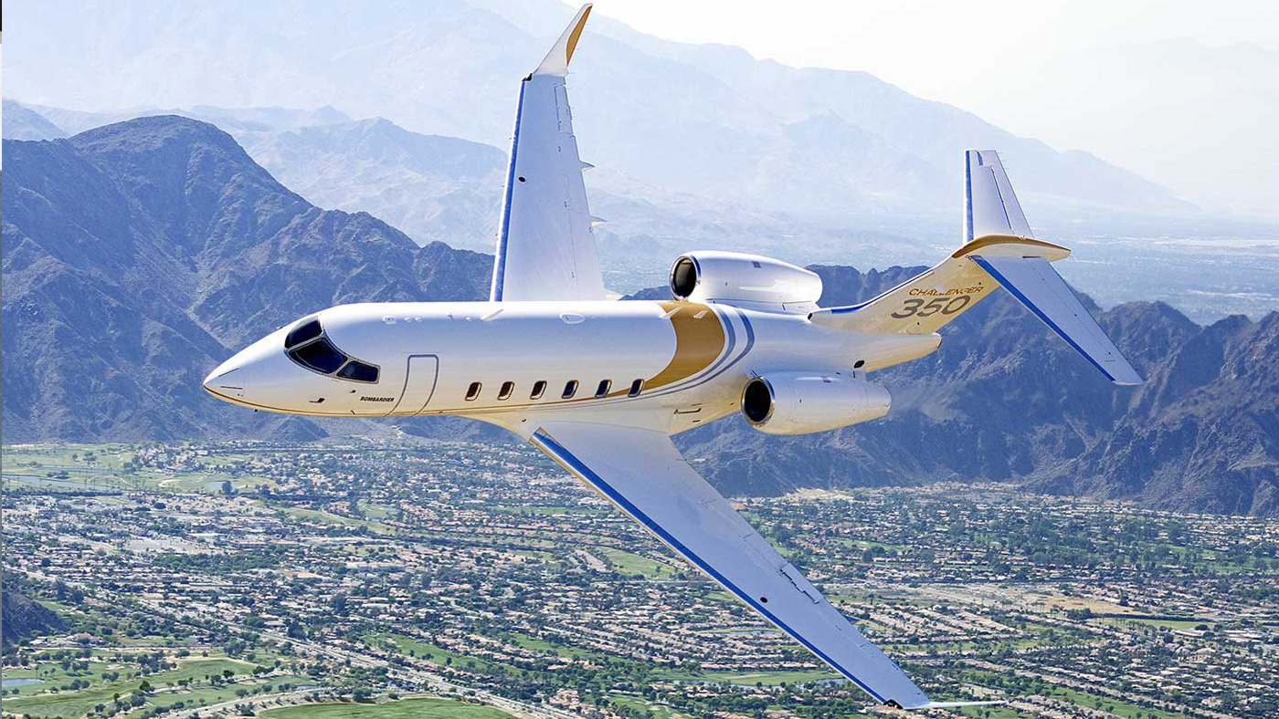 Super-midsize jet cabin ready for departure from Las Vegas